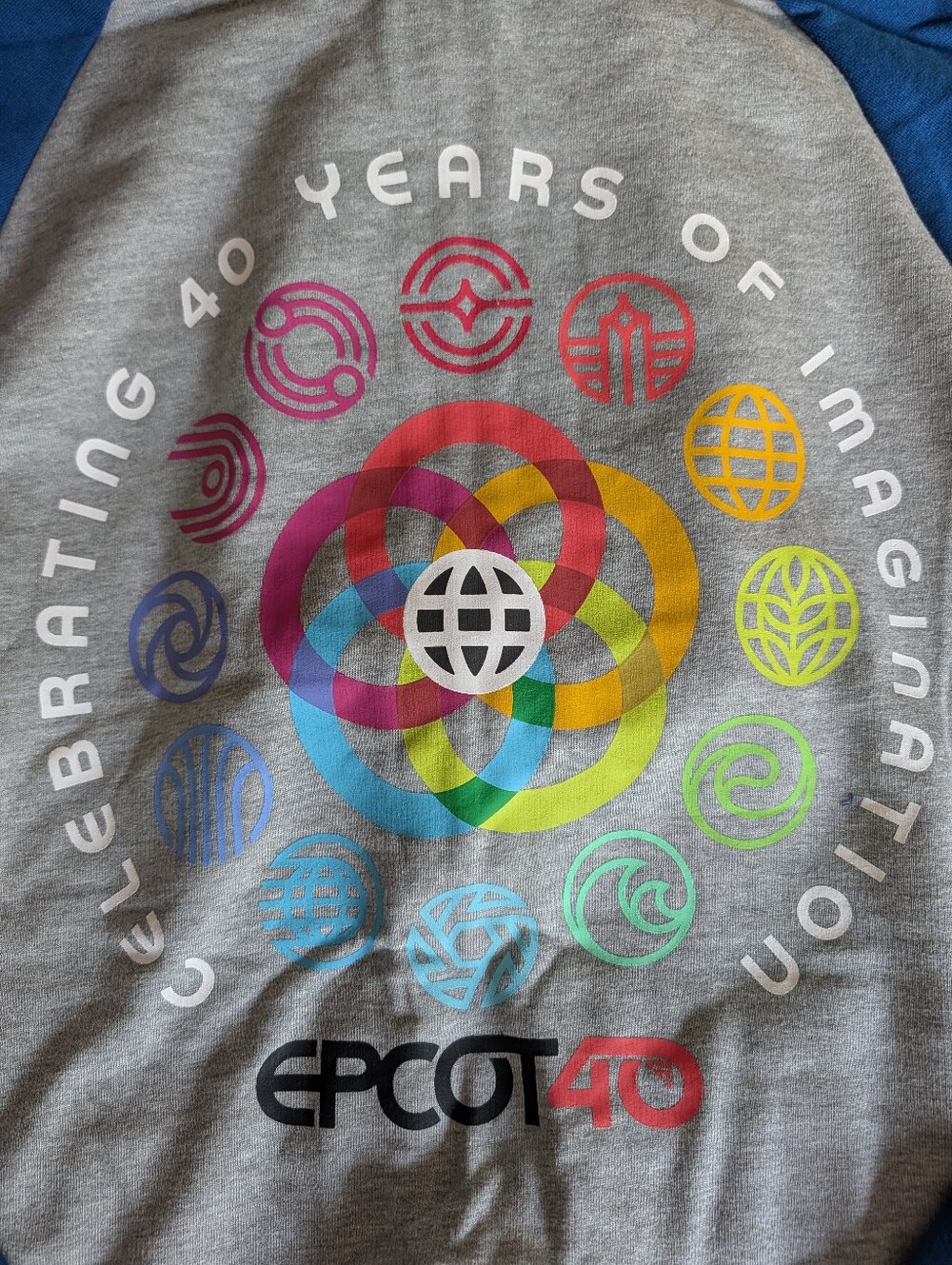 Disney EPCOT 40 Anniversary Hoodie Figment NWT